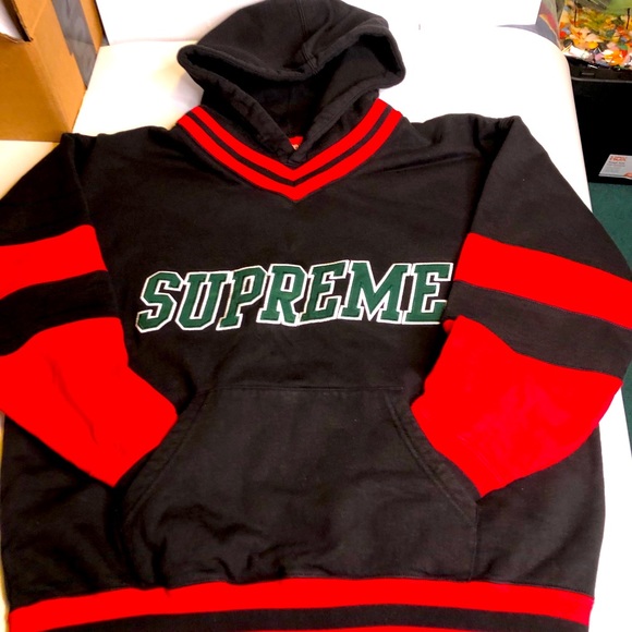 supreme hockey jersey hoodie
